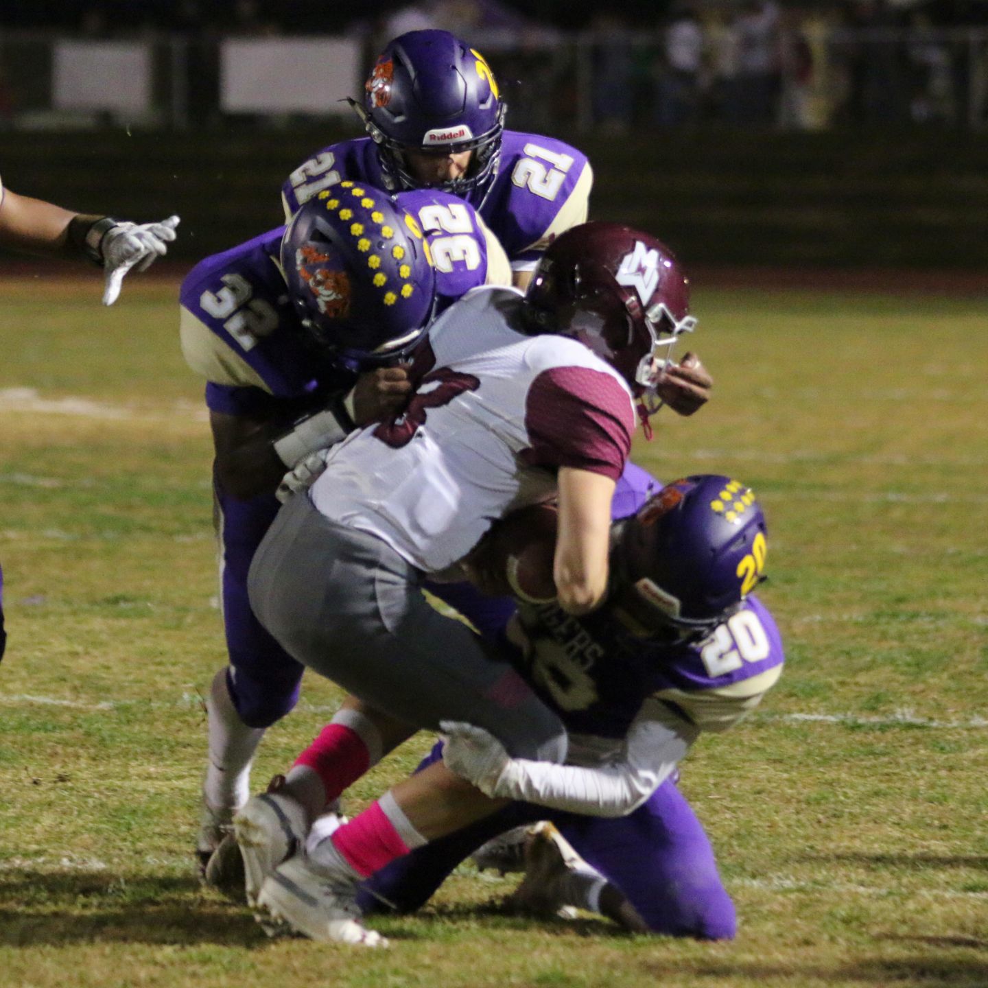 Tigers stay hot with 42-6 rout of Pioneers, clinch playoff spot
